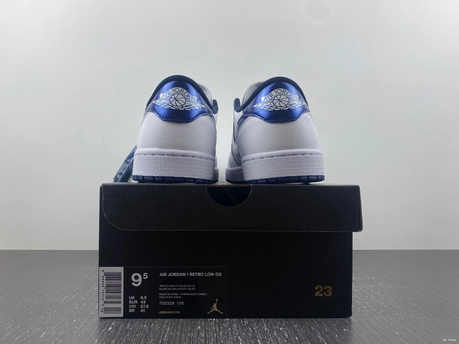 - Retro 1 Low Blue Metallic Jordan 705329-106 0208